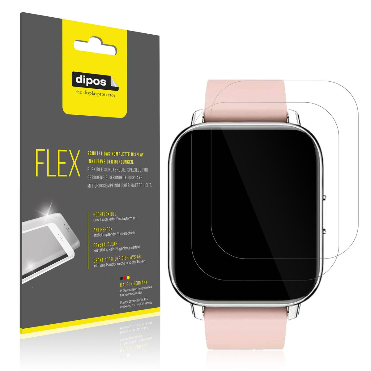 3x 3D Full Cover Schutzfolie für Togala Smartwatch (1)