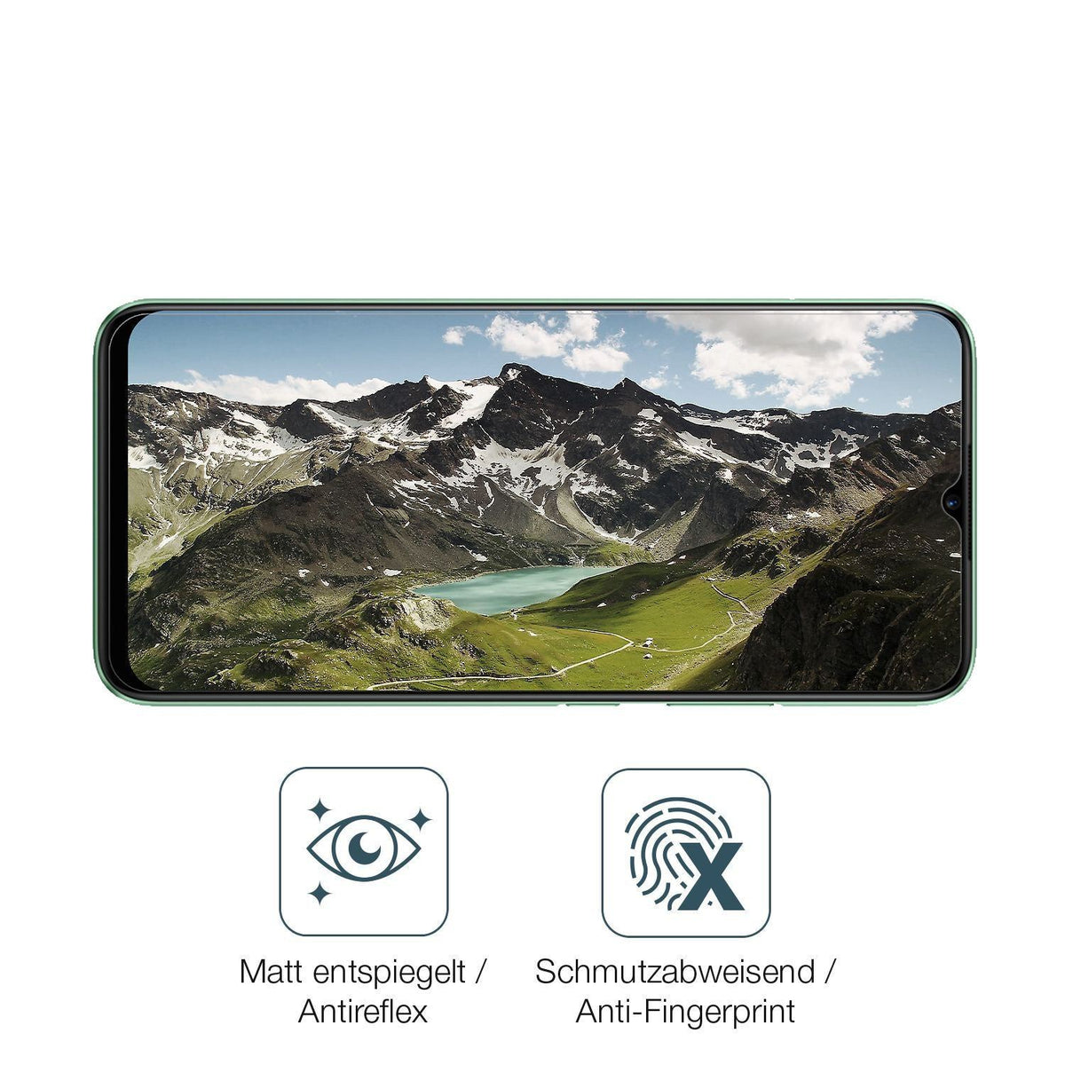 1x 9H Schutzfolie matt für Realme C11 Panzerfolie (5)