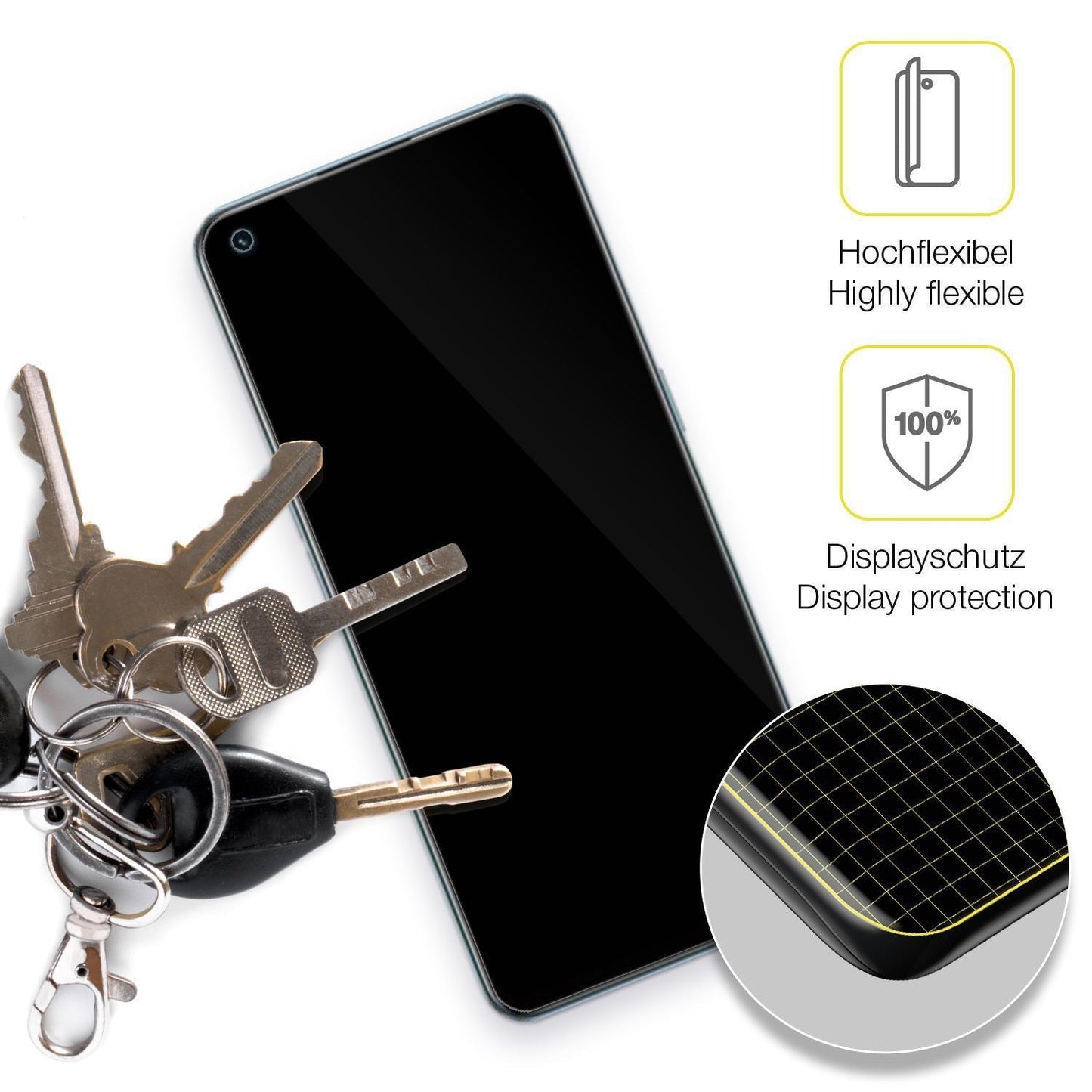 2x 3D Full Cover Schutzfolie für Realme 9 Pro Plus (3)
