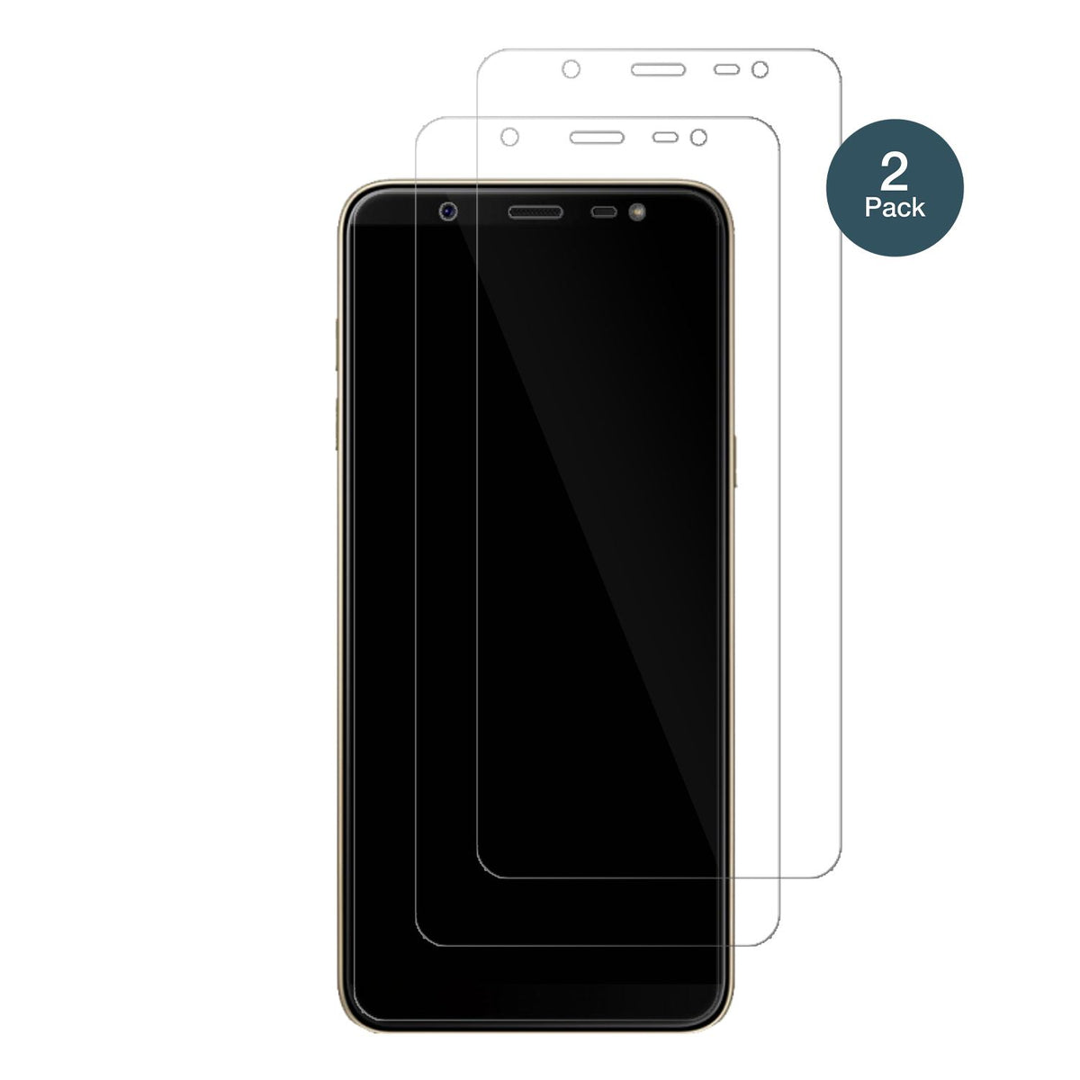 1x 9H Schutzfolie für Samsung Galaxy J8 Panzerfoli (2)