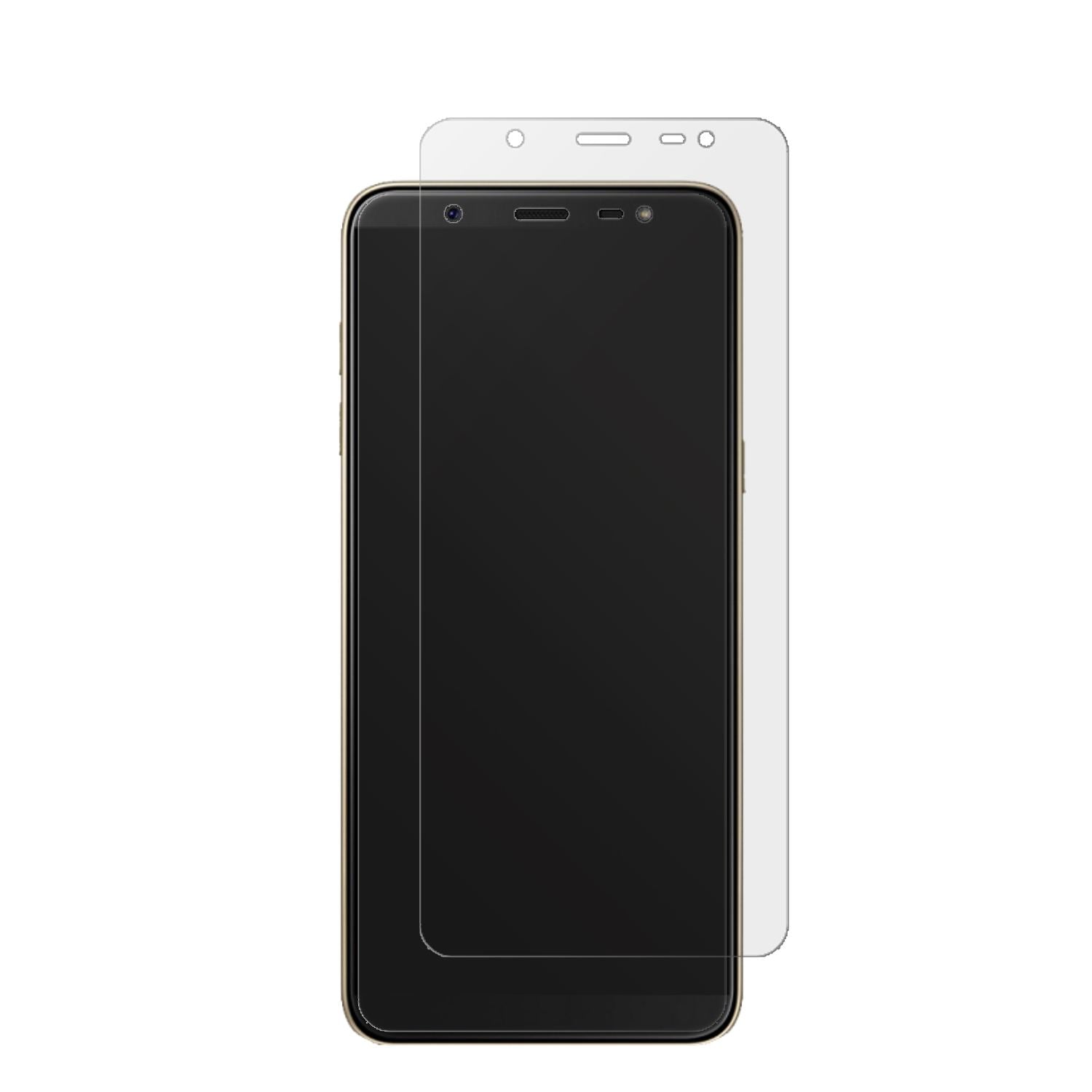 6x Schutzfolie matt für Samsung Galaxy J8 Display- (2)
