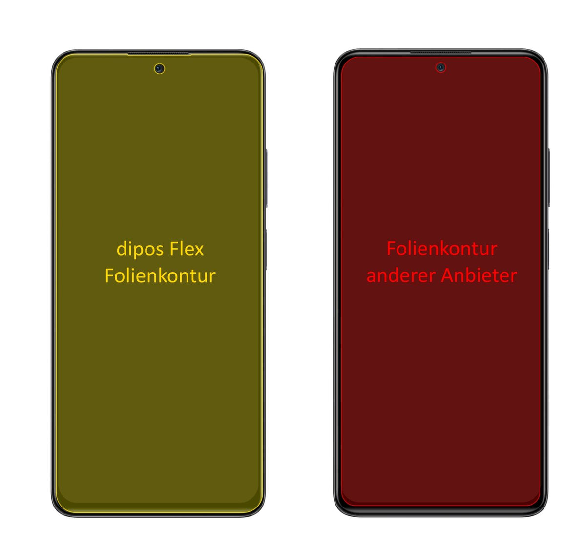 3x 3D Full Cover Schutzfolie für Xiaomi Redmi Note (2)