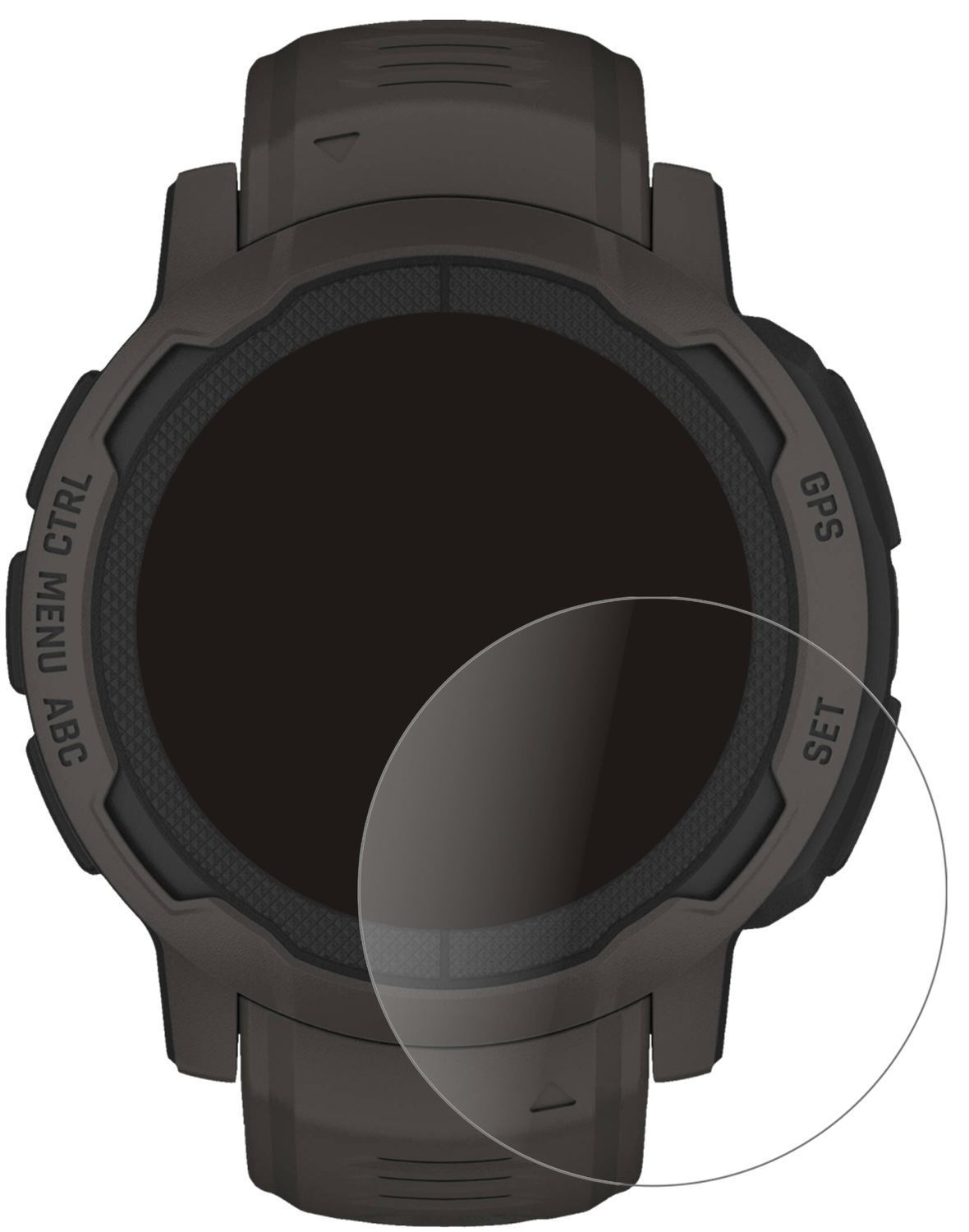 2x 9H Schutzfolie matt für Garmin Instinct 2 (45mm (2)