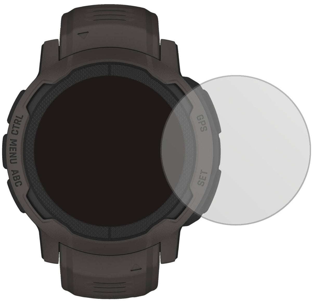 2x Schutzfolie matt für Garmin Instinct 2 (45mm) D (2)