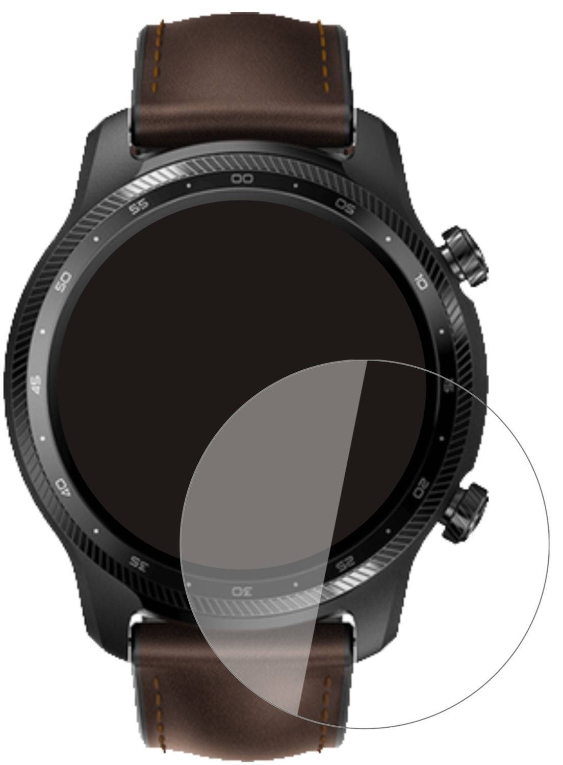 2x 9H Schutzfolie für TicWatch Pro X Panzerfolie (2)