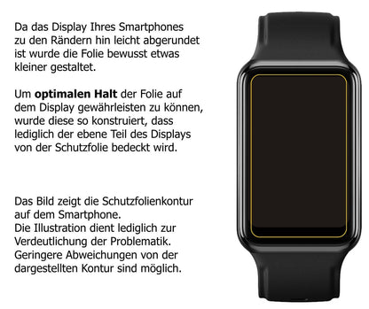 2x 9H Schutzfolie für Oppo Watch Free Panzerfolie (3)