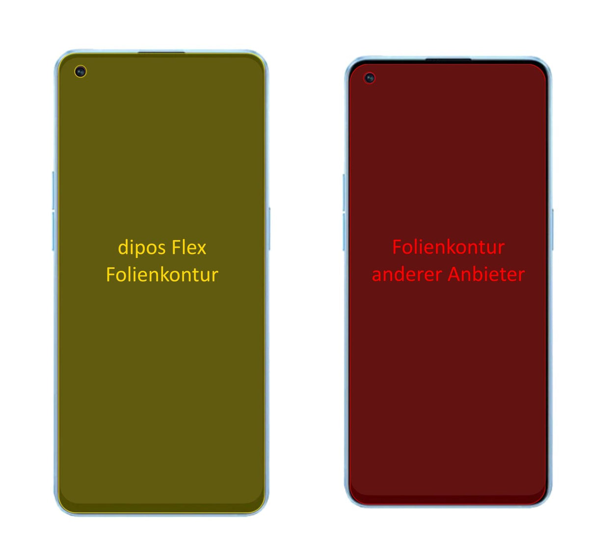 2x 3D Full Cover Schutzfolie für Oppo Reno 7 Pro (2)