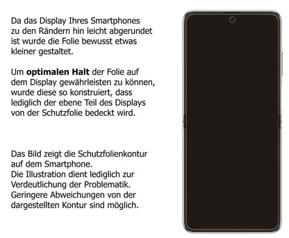 1x 9H Schutzfolie für Huawei P50 Pocket Panzerfoli (3)