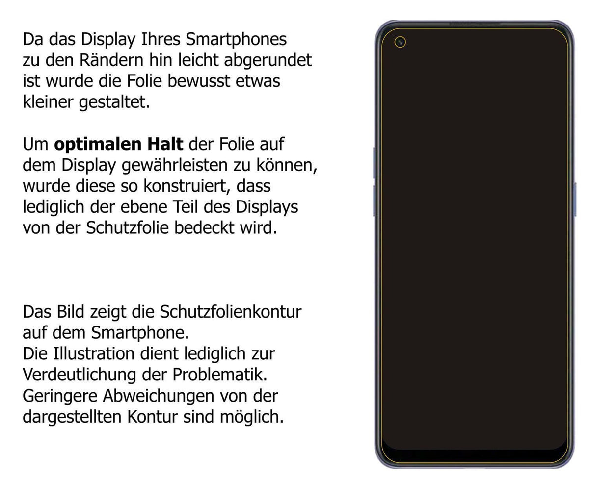 Blickschutzfolie für Oppo Reno 7 SE matt Schutzfol (5)