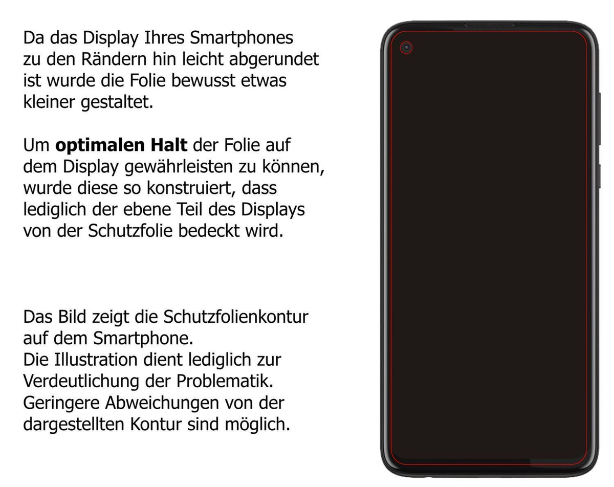 1x Schutzfolie matt für Motorola Moto G8 Power Dis (6)