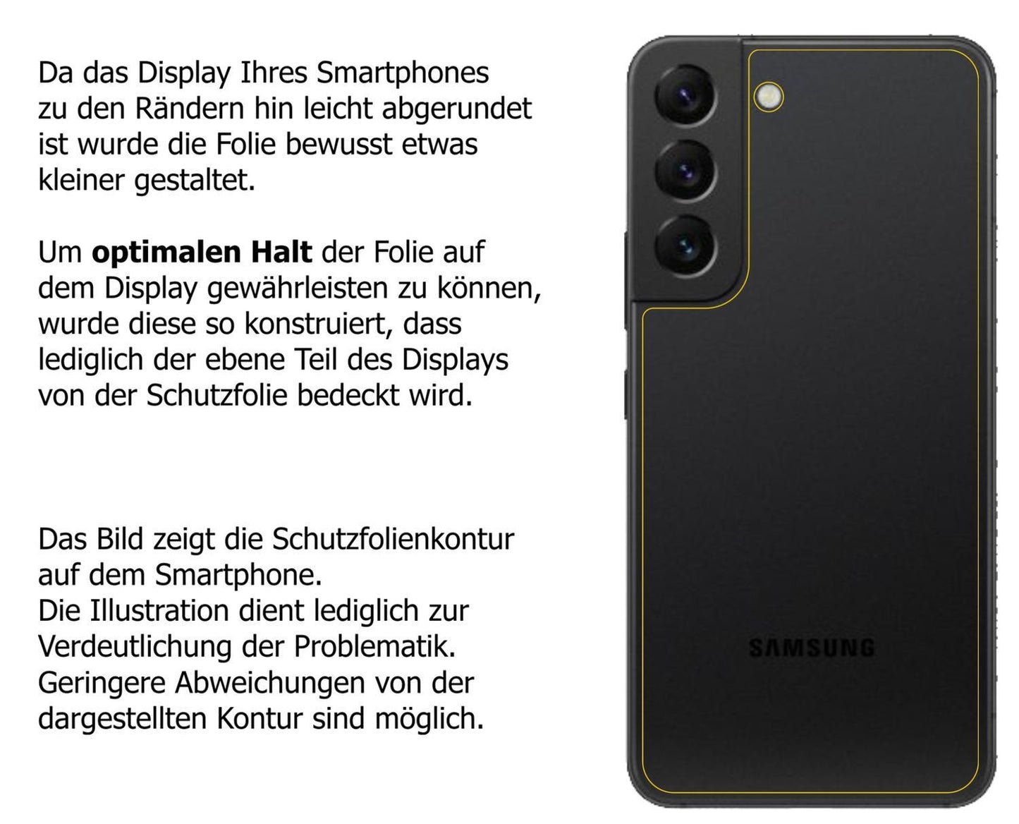 1x Schutzfolie matt für Samsung Galaxy S22 Plus Rü (6)