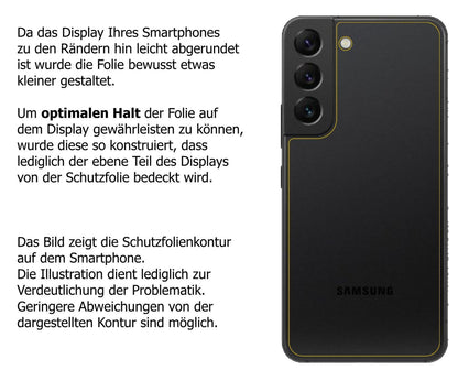 1x Schutzfolie matt für Samsung Galaxy S22 Plus Rü (6)