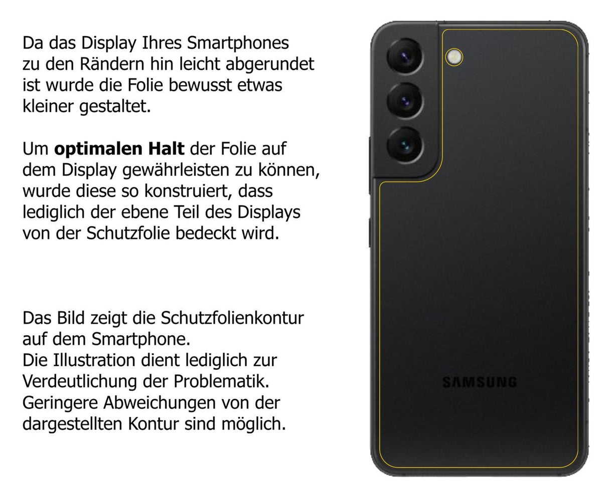 6x Schutzfolie matt für Samsung Galaxy S22 Plus Rü (6)