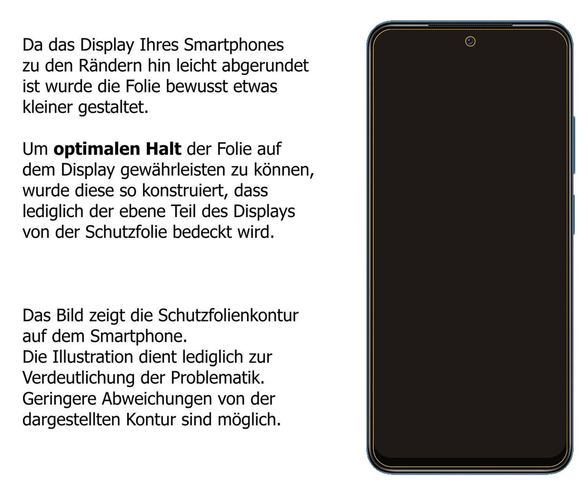 2x 9H Schutzfolie für Xiaomi Redmi Note 11S Panzer (3)