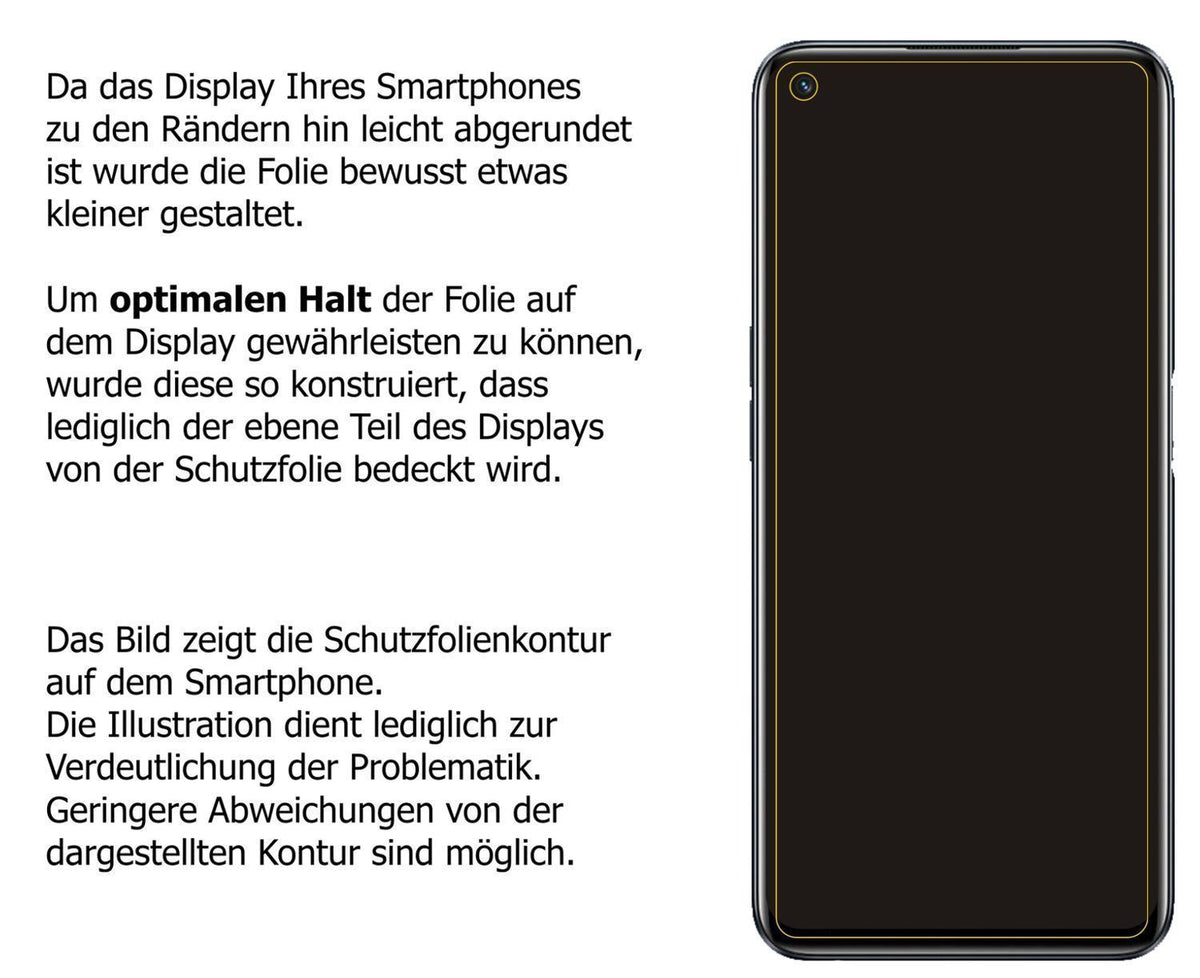 1x 9H Schutzfolie matt für Realme 9i Panzerfolie (3)