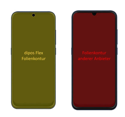 3x 3D Full Cover Schutzfolie für Hisense U50 (2)