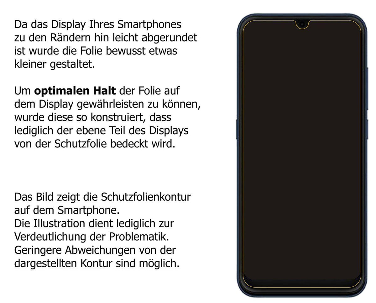 2x 9H Schutzfolie matt für Hisense U50 Panzerfolie (3)
