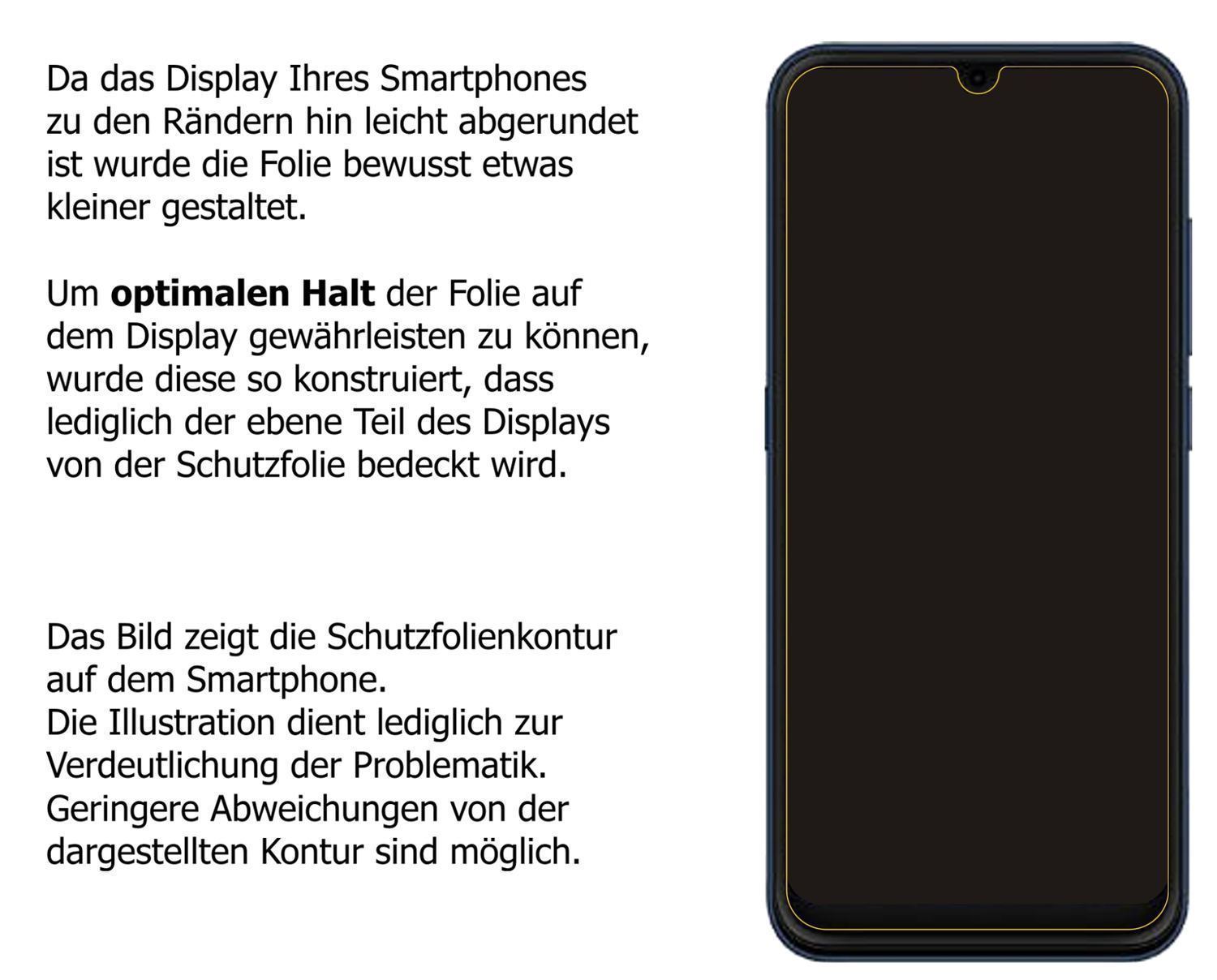 2x 9H Schutzfolie matt für Hisense U50 Panzerfolie (3)