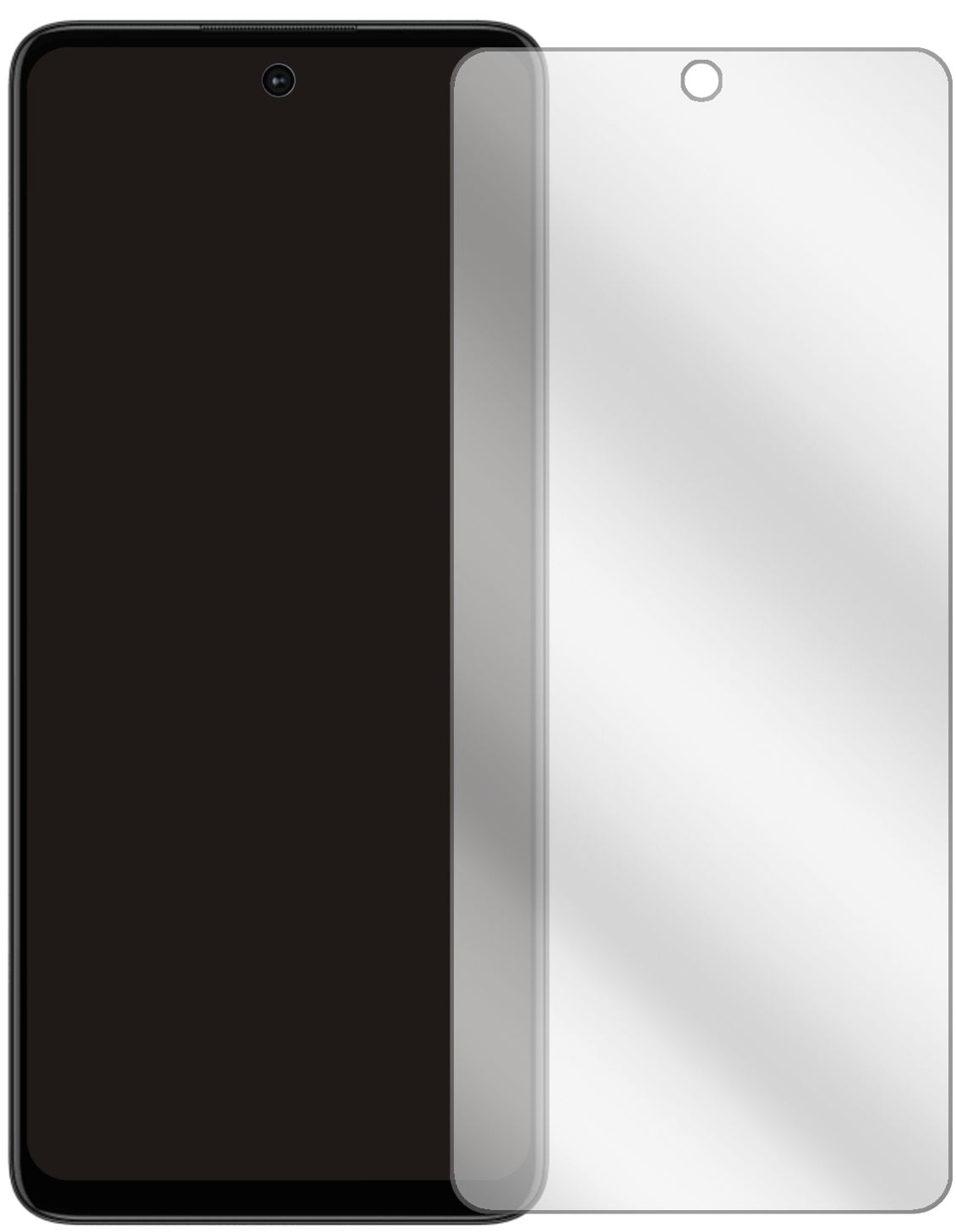 2x Schutzfolie klar für Motorola G60S Display-Schu (2)