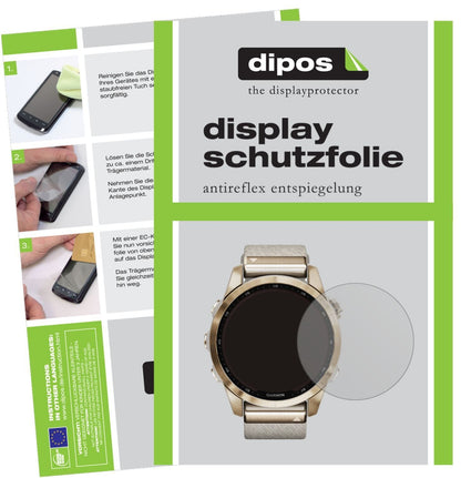 1x Schutzfolie matt für Garmin Fenix 7S (42 mm) Di (1)
