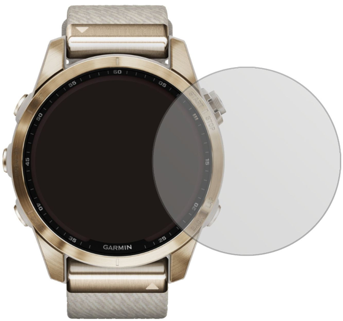 1x Schutzfolie matt für Garmin Fenix 7S (42 mm) Di (2)