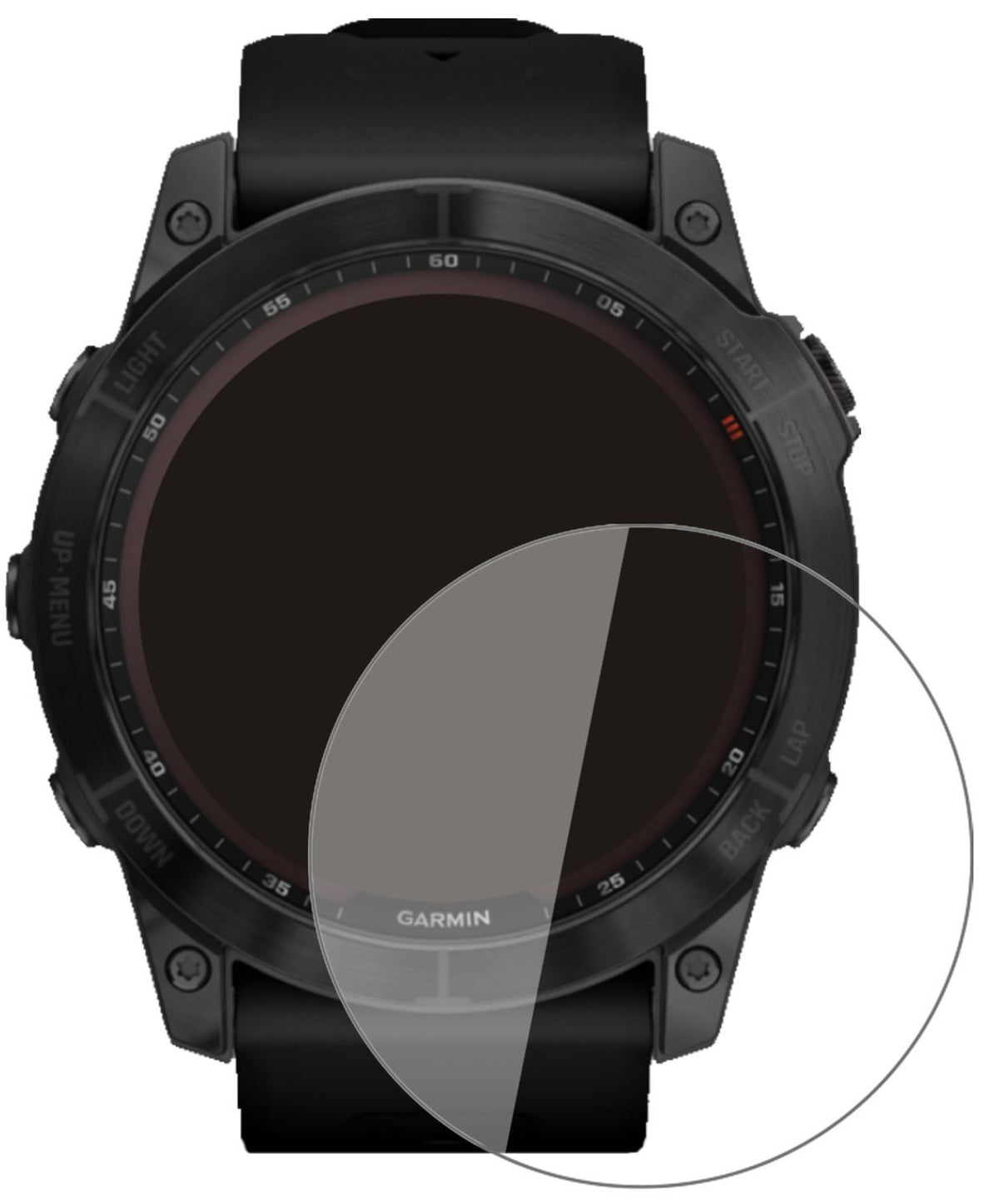 1x 9H Schutzfolie für Garmin Fenix 7 (47 mm) Panze (2)