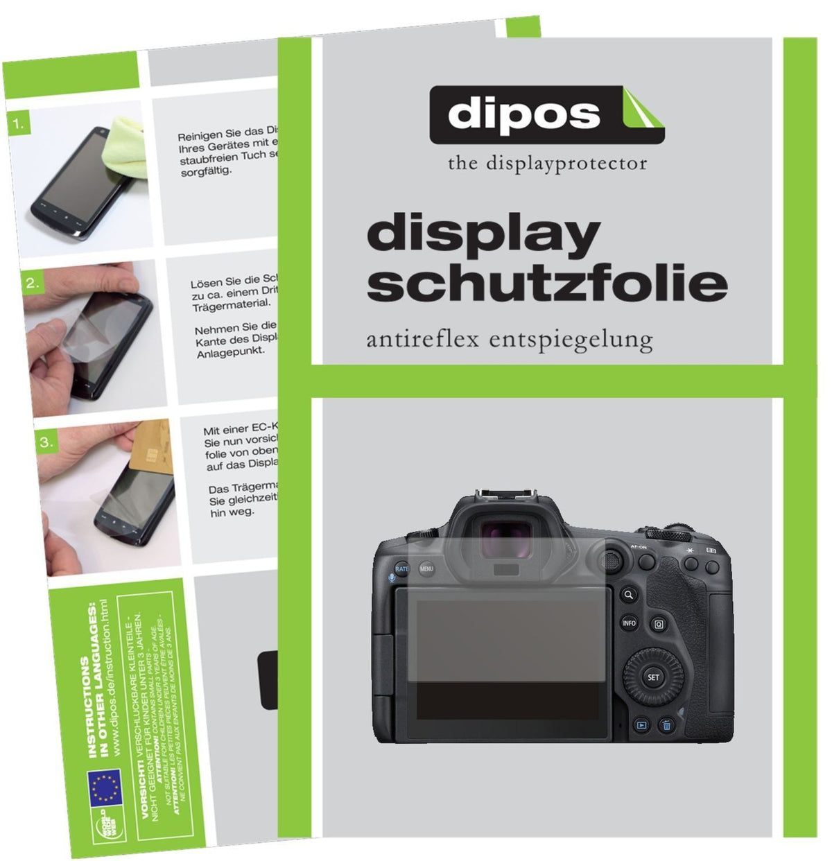 2x Schutzfolie matt für Canon EOS R5 C Display-Sch (1)