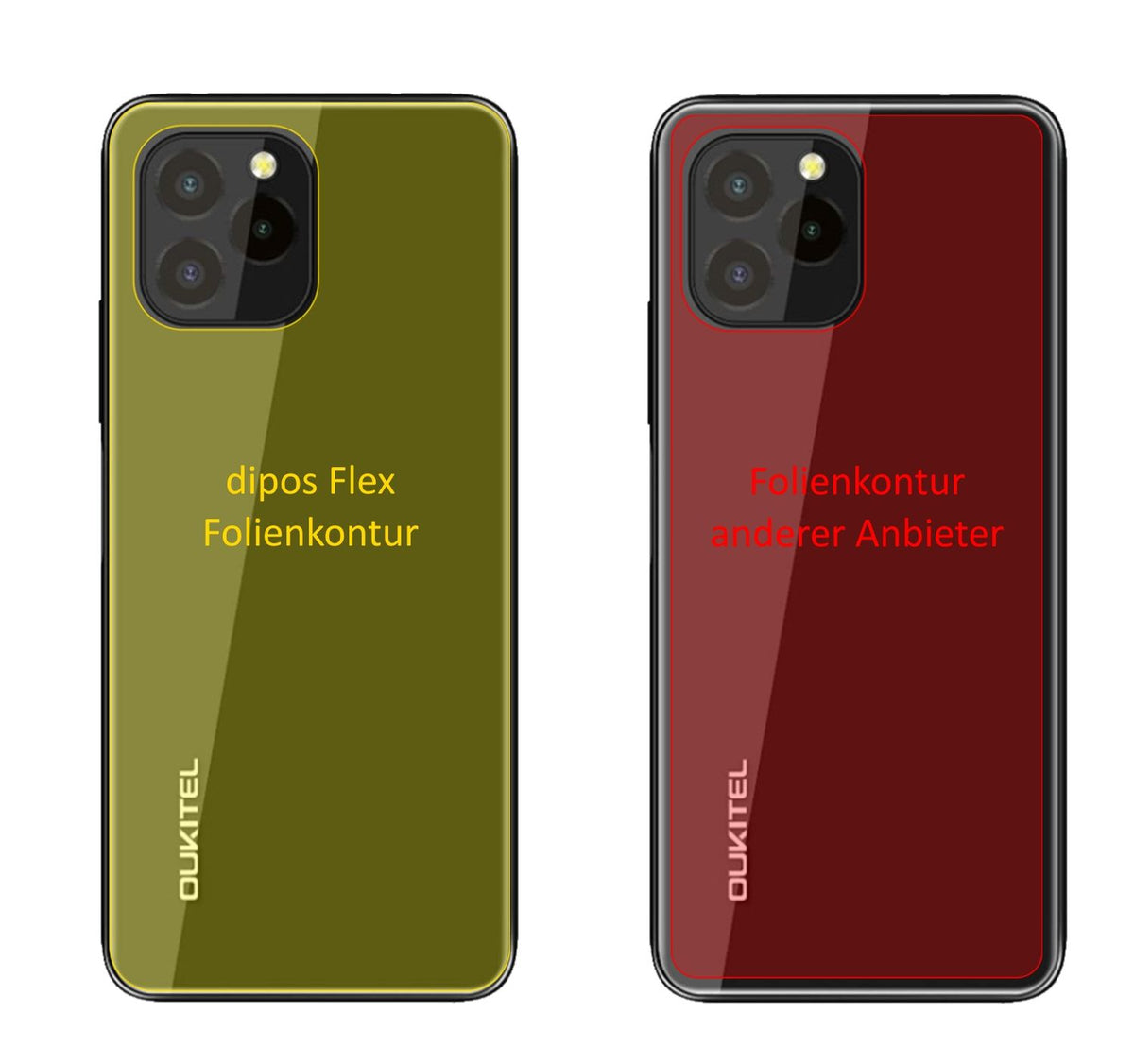3x 3D Full Cover Schutzfolie für Oukitel C21 Pro R (2)