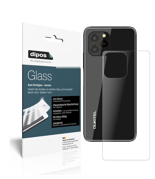 2x 9H Schutzfolie matt für Oukitel C21 Pro Rücksei (1)
