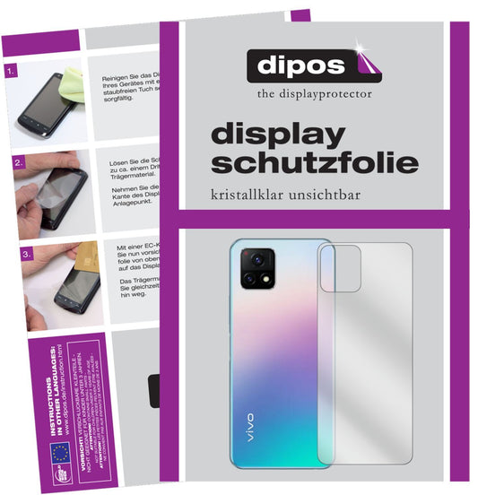 6x Schutzfolie klar für Vivo Y32 Rückseite Display (1)
