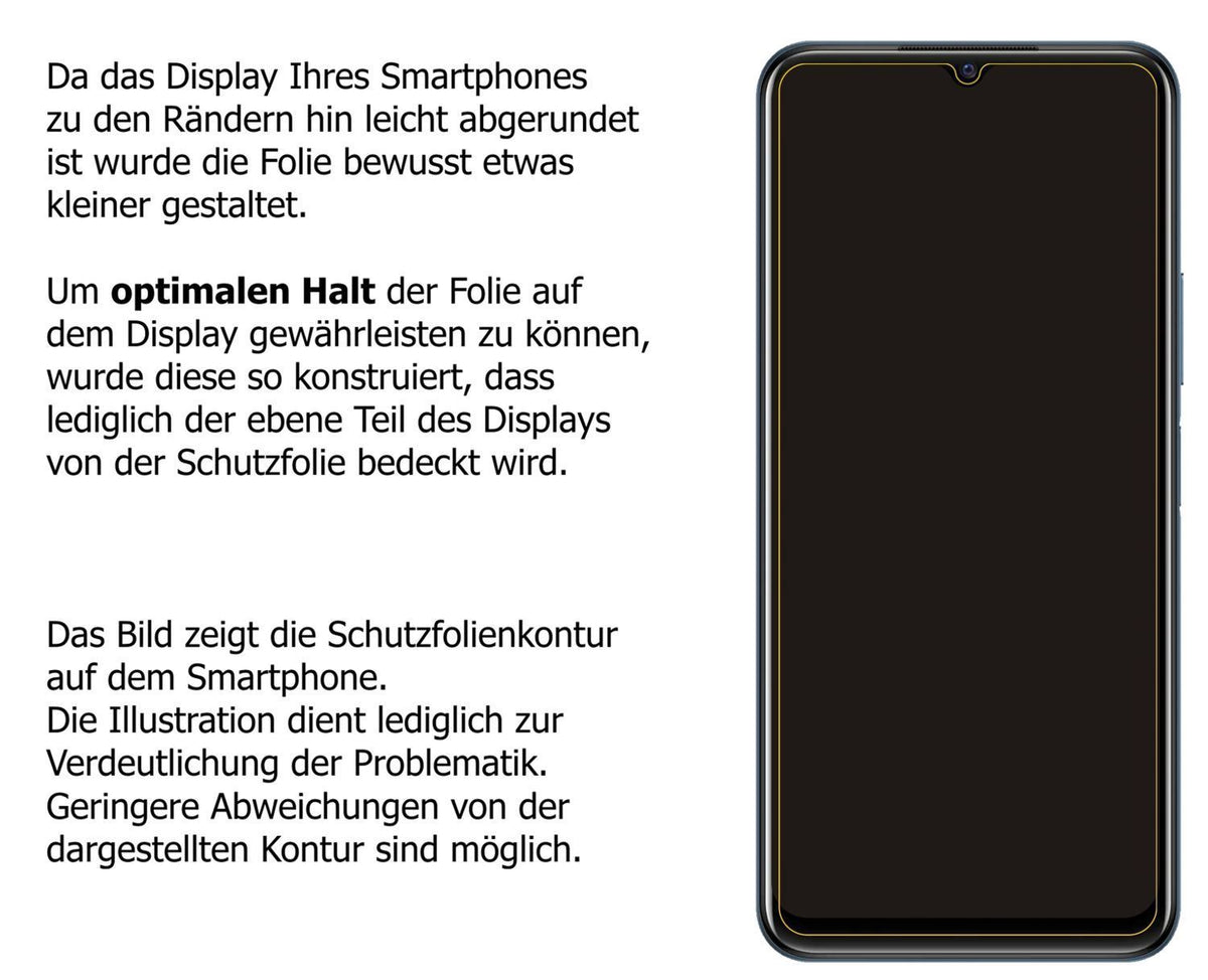 1x 9H Schutzfolie matt für Vivo Y21T Panzerfolie (3)