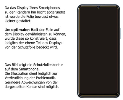 1x 9H Schutzfolie matt für Vivo Y21T Panzerfolie (3)