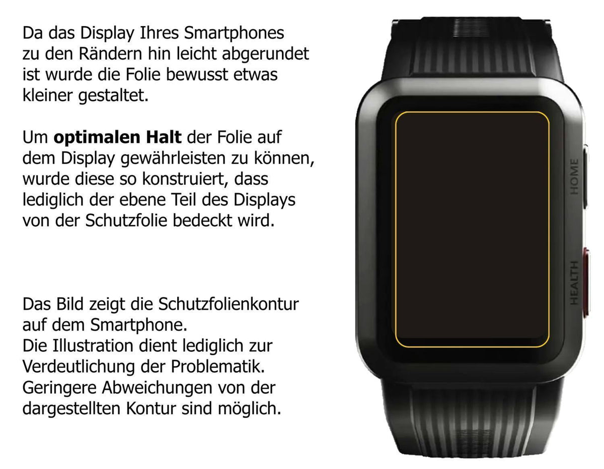 2x Schutzfolie klar für Huawei Watch D Display-Sch (5)