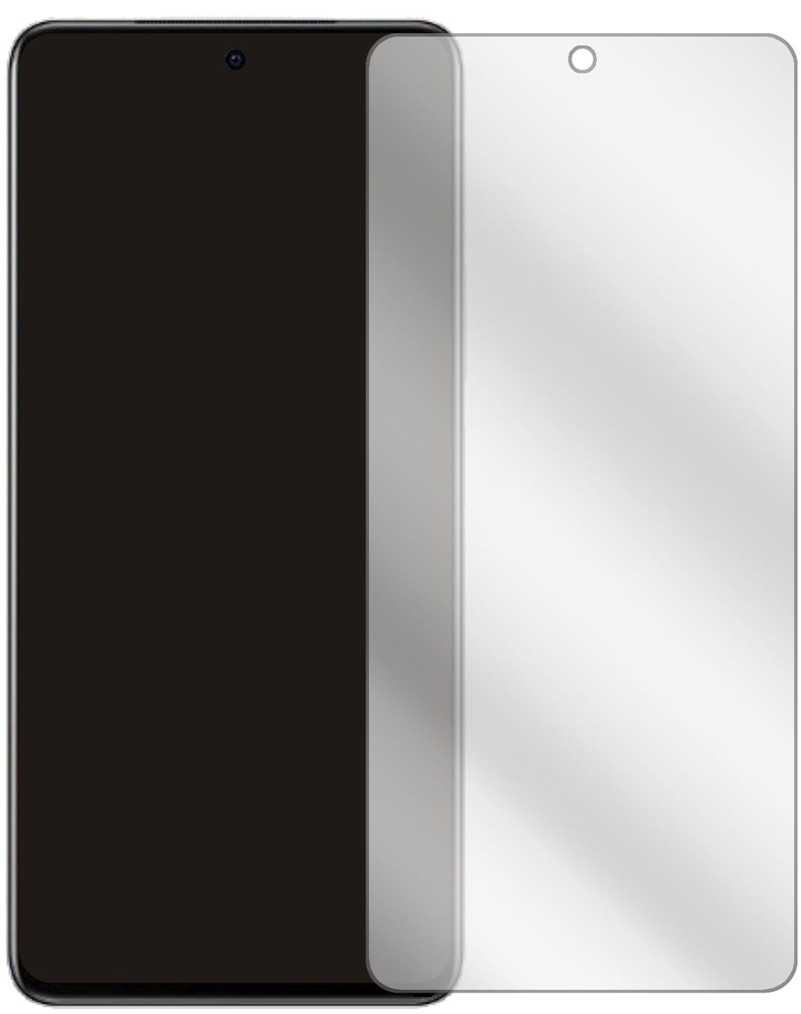 2x Schutzfolie klar für Vivo iQOO Z5 Display-Schut (2)