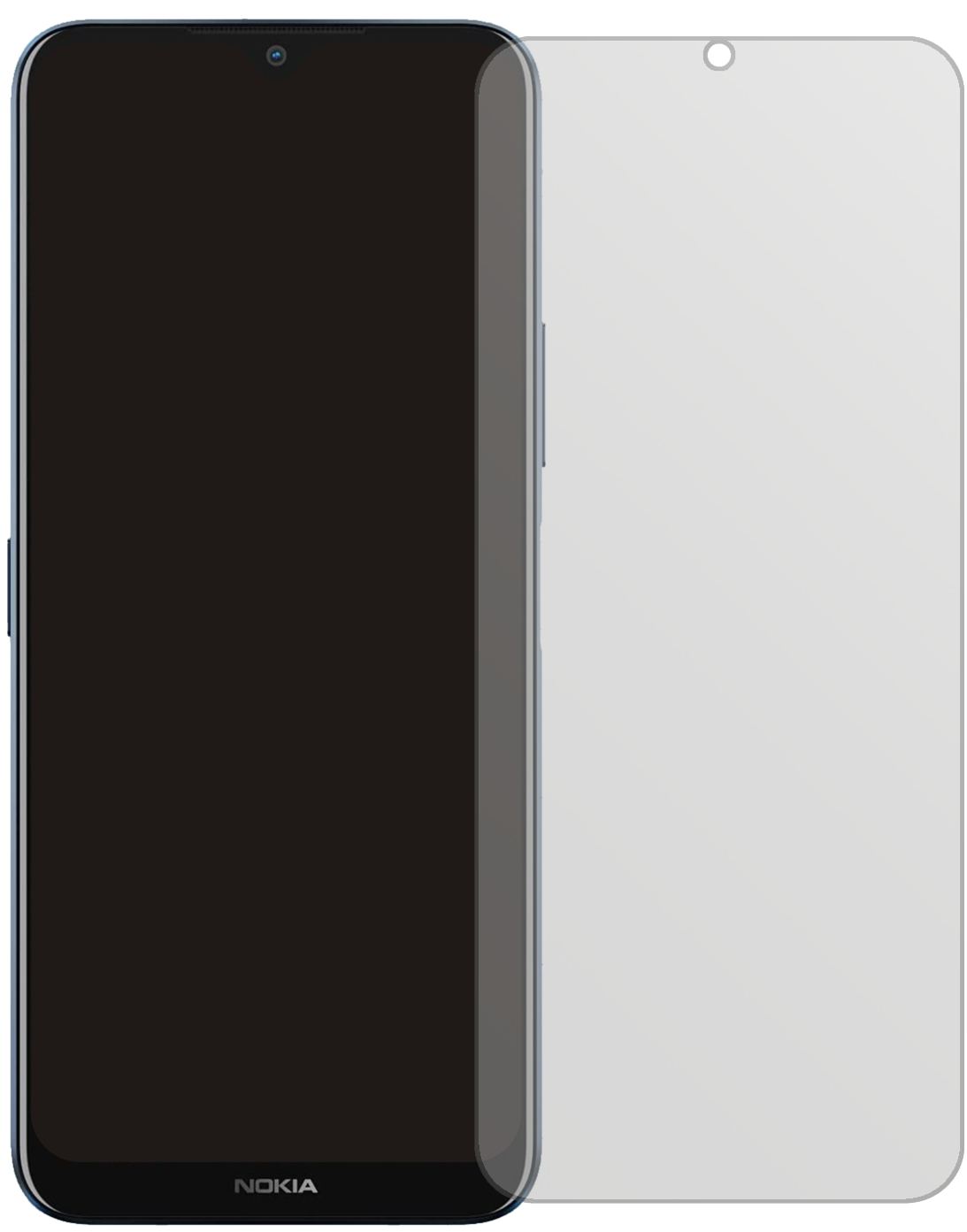 2x Schutzfolie matt für Nokia G50 5G Display-Schut (2)