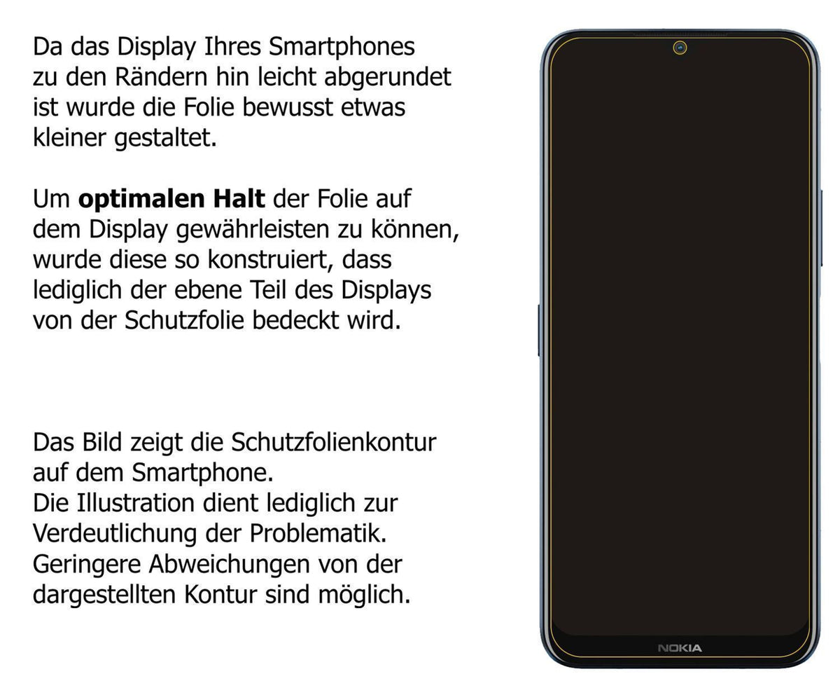 2x Schutzfolie matt für Nokia G50 5G Display-Schut (6)