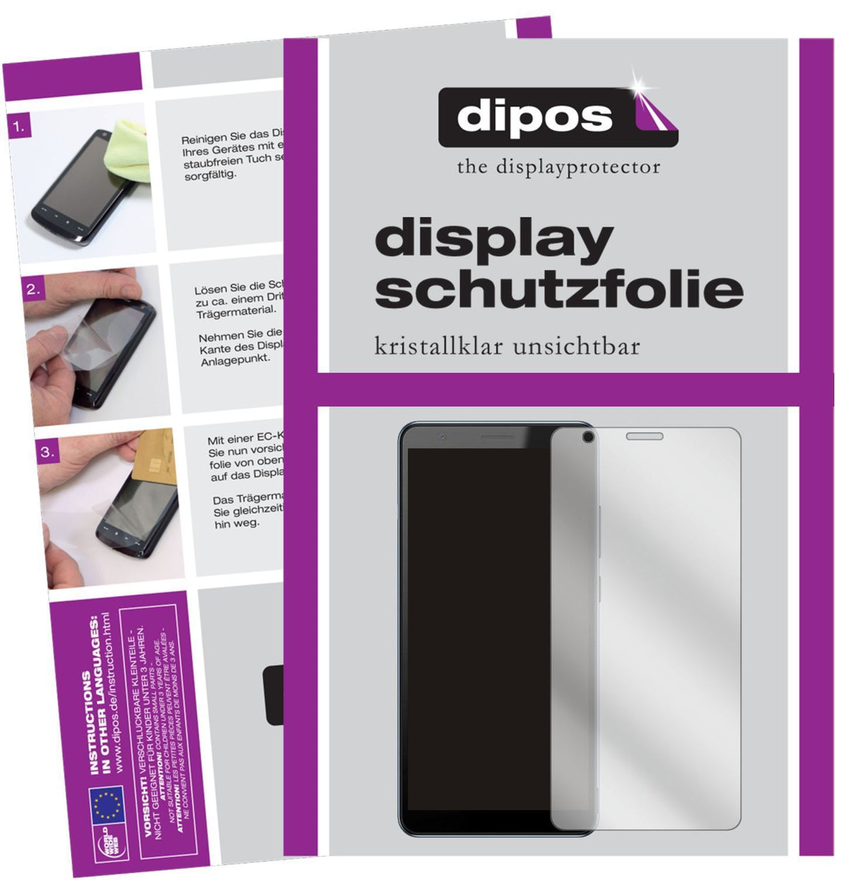 5x Schutzfolie klar für ZTE Blade A31 Plus Display (1)