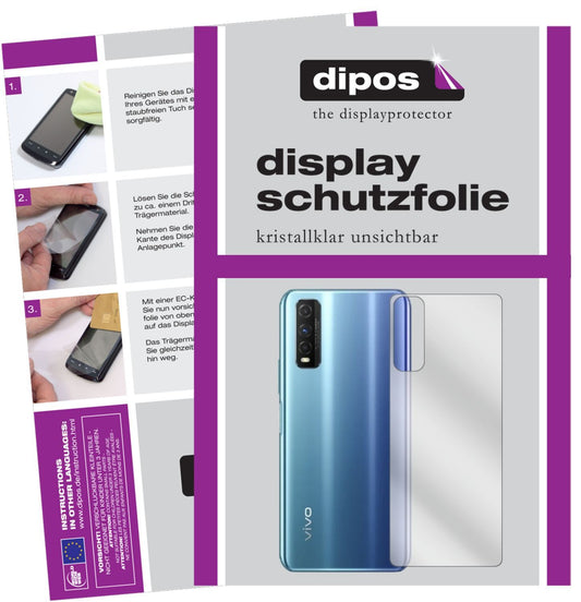 1x Schutzfolie klar für vivo Y50t Rückseite Displa (1)