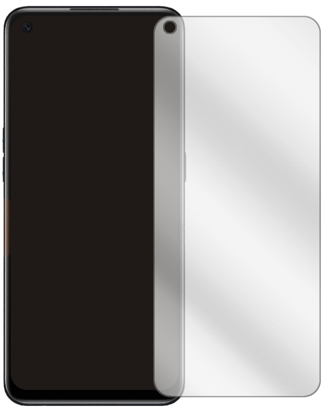 2x Schutzfolie klar für Oppo A55s Display-Schutzfo (2)