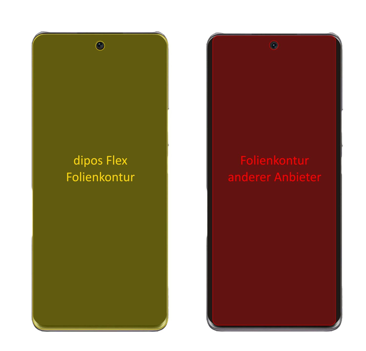 3x 3D Full Cover Schutzfolie für Honor 60 (2)