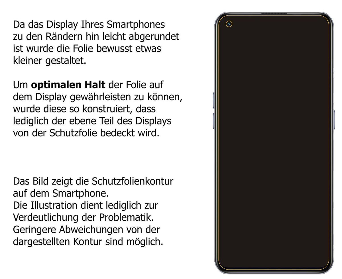 2x 9H Schutzfolie für Realme X7 Max 5G Panzerfolie (3)