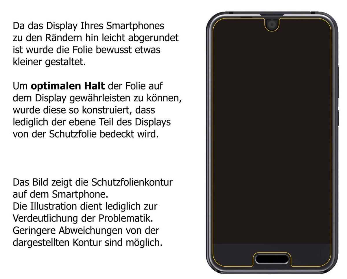 1x 9H Schutzfolie matt für Sharp Aquos R Compact P (3)