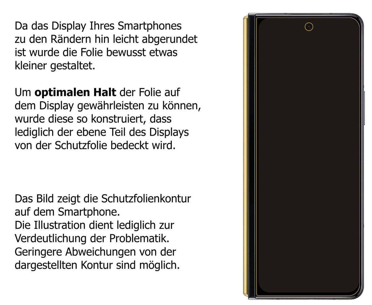 2x 9H Schutzfolie matt für Samsung Galaxy W22 Panz (3)