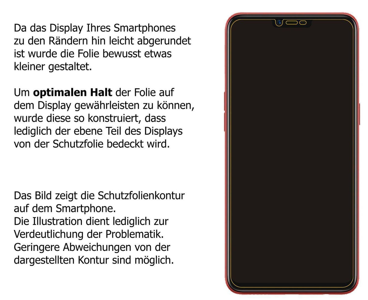 2x Schutzfolie klar für OPPO A3S Display-Schutzfol (5)