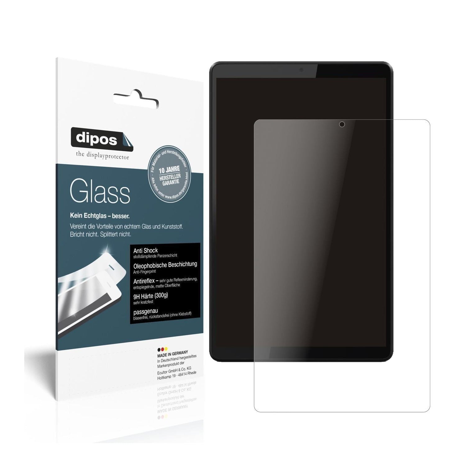 1x 9H Schutzfolie matt für Lenovo Smart Tab M8 Pan (1)