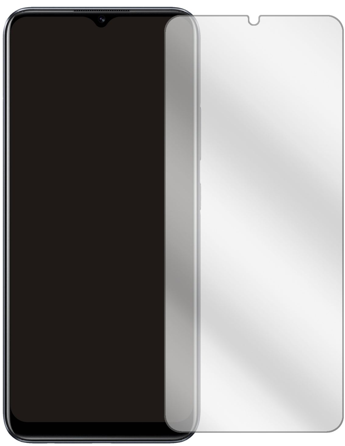 2x Schutzfolie klar für Realme C25S Display-Schutz (2)
