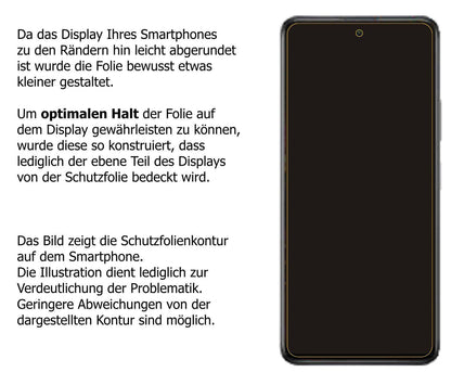 1x 9H Schutzfolie matt für Poco X3 GT Panzerfolie (3)