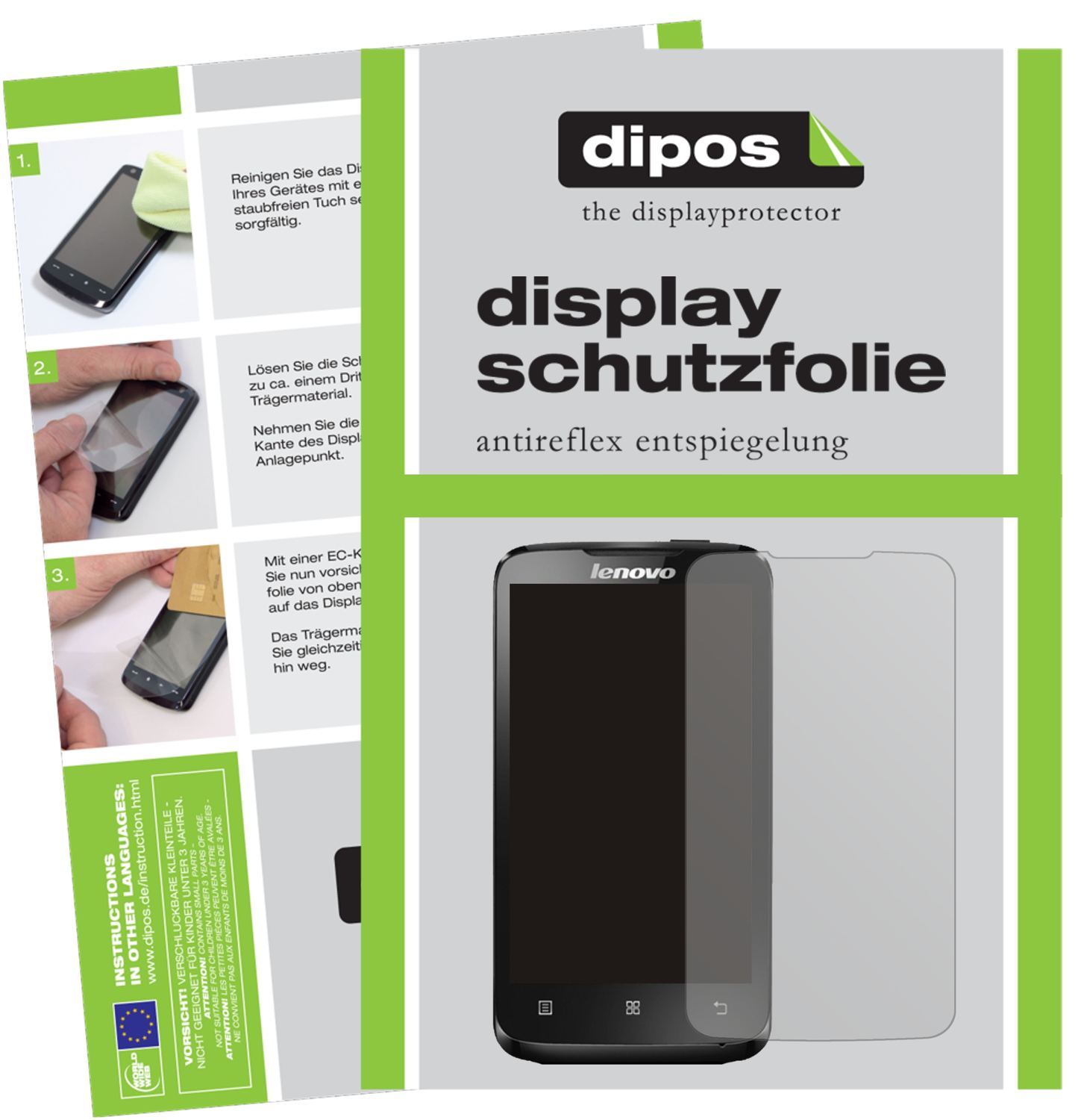 1x Schutzfolie matt für Lenovo A316i Display-Schut (1)