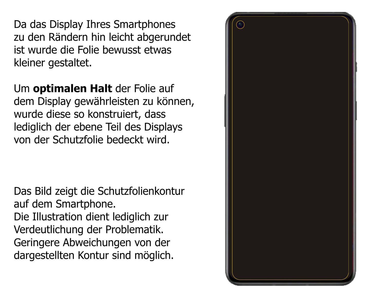 2x Schutzfolie klar für OnePlus 9RT Display-Schutz (5)