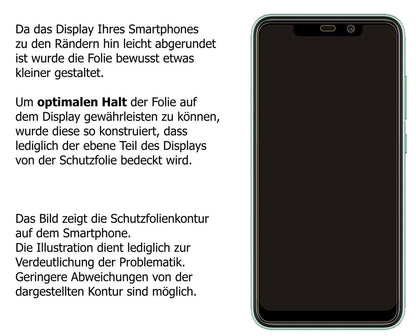 2x 9H Schutzfolie matt für Oukitel C22 Panzerfolie (3)